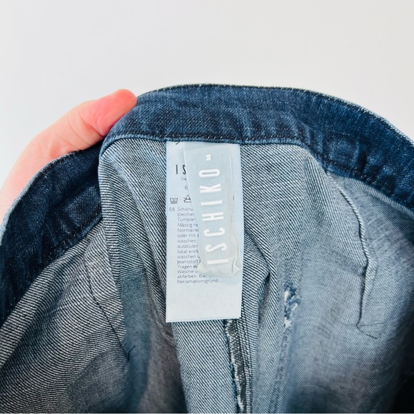 ISCHIKO OSKA Blue Mid Wash Denim Balloon Oversized Jeans UK 12 - Picture 13 of 15